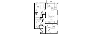 The Whit Isles Floor Plan at The Whit, Minneapolis, MN