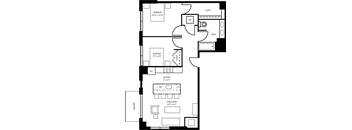 The Whit Linden Floor Plan at The Whit, Minneapolis, 55404