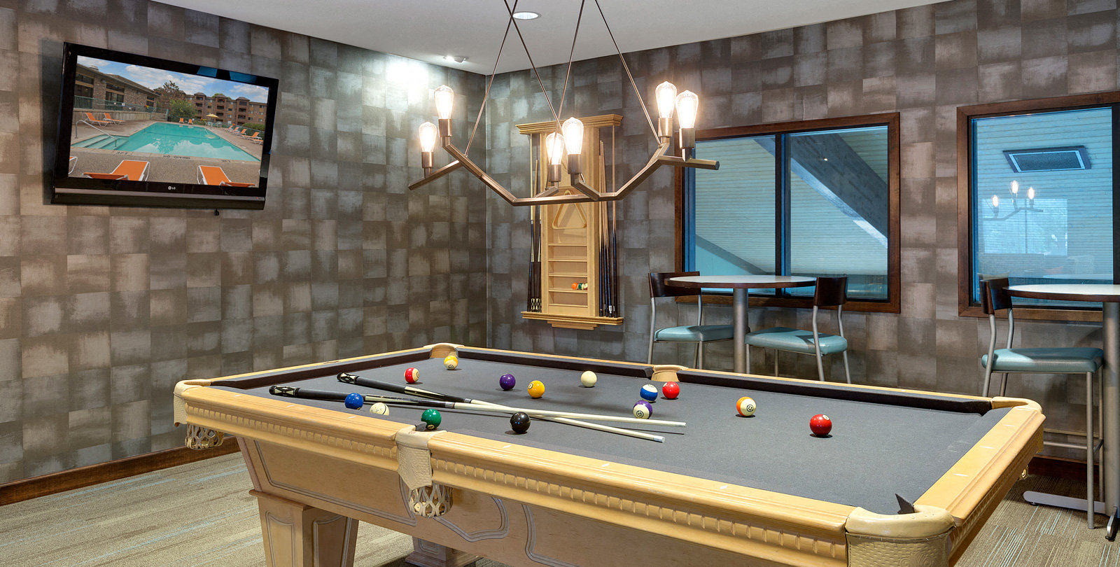 Billiards Table at Willow Creek, Plymouth, MN