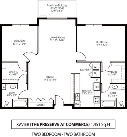 The Preserve at Commerce Apartments in Rogers, MN 2 Bedroom 2 Bath