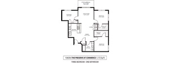 The Preserve at Commerce Apartments in Rogers, MN 3 Bedroom 1 Bath