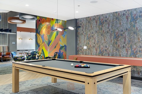 Pool Table at Zelia on Seven, St Louis Park, Minnesota