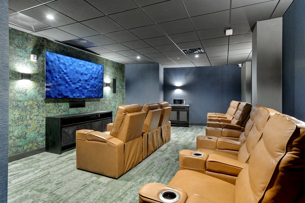 Theater Room at Zelia on Seven, St Louis Park, Minnesota