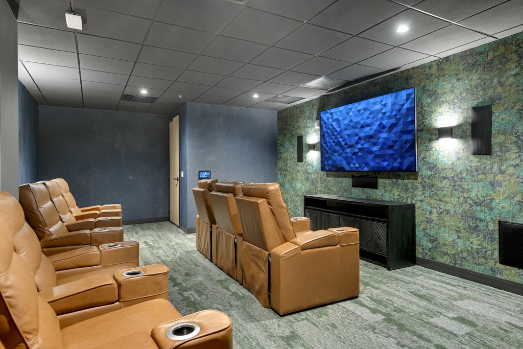 Movie Theatre Room at Zelia on Seven, St Louis Park, MN, 55416