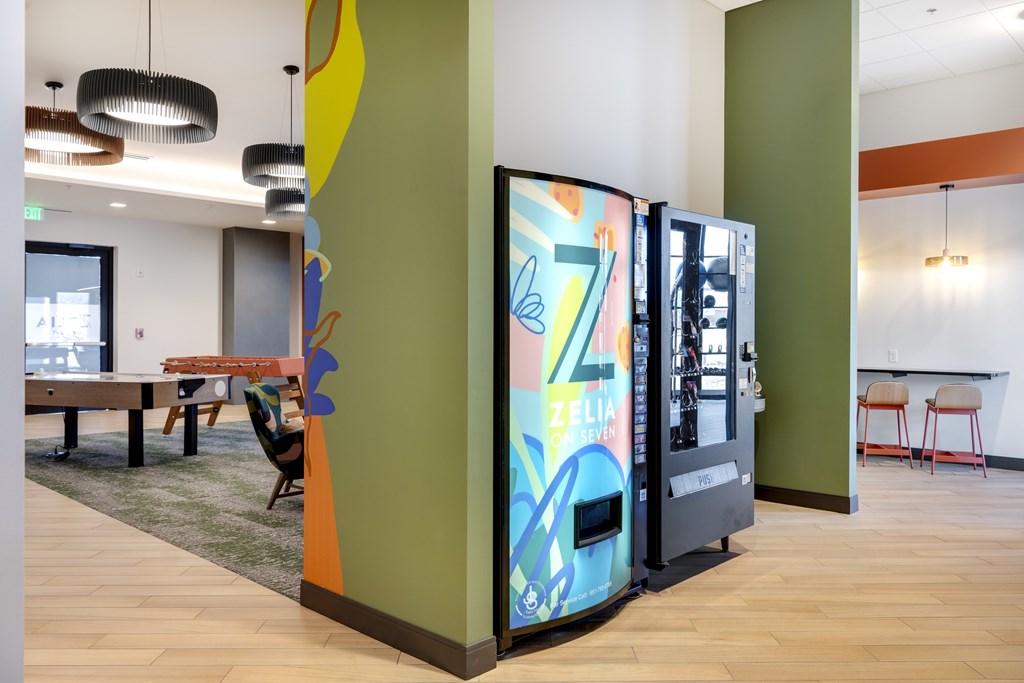 Vending Machines at Zelia on Seven, St Louis Park, MN, 55416
