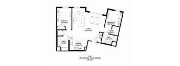 C10 Floor Plan at Zelia on Seven in St. Louis Park, MN 55416