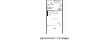 Kellogg Square Eastside Townhouse  Floor Plan at Kellogg Square, St. Paul, MN, 55101