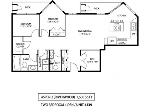 Aspen2 floor plan at The Riverwood, Lilydale, MN, 55118