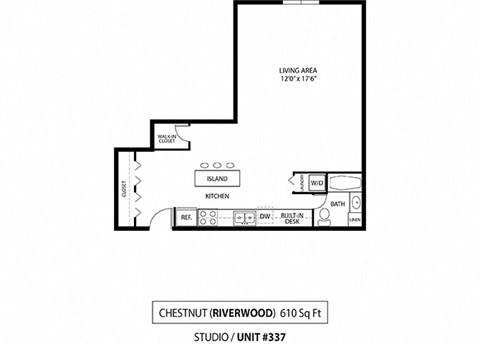 Chestnut floor plan at The Riverwood, Lilydale, MN