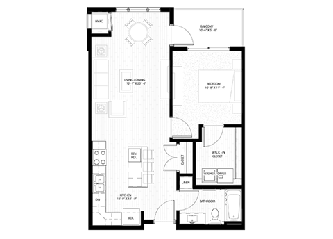 1 bed 1 bath at Nuvelo at Parkside, Apple Valley, 55124