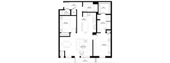 Birch floor plan at Central Park West, St. Louis Park, Minnesota
