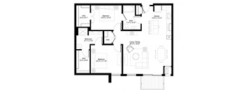 Red Spruce floor plan at Central Park West, St. Louis Park, MN, 55416