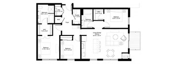 Red Cedar floor plan at Central Park West, St. Louis Park, 55416