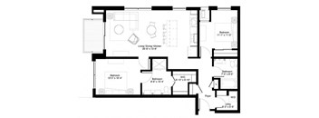 Walnut floor plan at Central Park West, St. Louis Park