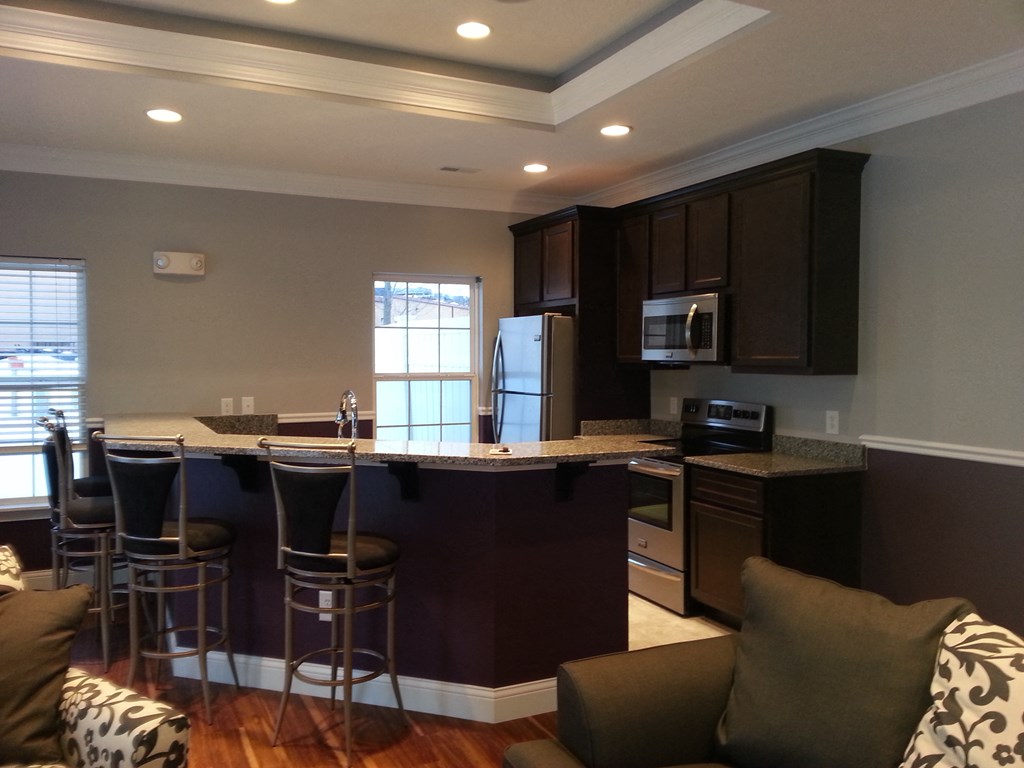 Clubroom - Kitchen at Shaker Square, Lebanon, IN