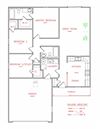 Willow Duplex 3 bedroom 2 bathroom floor plan A Willow Duplex 3 bedroom 2 bathroom 1,260 Sq.Ft. floor plan A at Hawthorne Properties, Indiana, 47905
