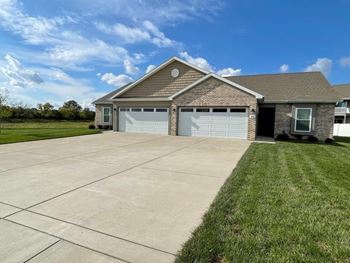 a duplex with a garage at Concord Crossing, Lafayette, IN 47909