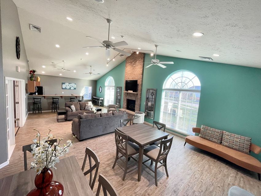 Clubroom View Clubroom View at Hawthorne Properties, Lafayette, IN