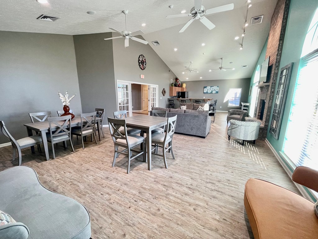 Clubroom Interior at Hawthorne Properties, Lafayette, IN 47905