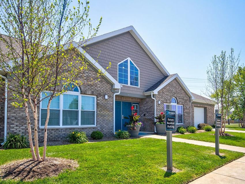 Hawthorne Properties Clubhouse Exterior at Hawthorne Properties, Lafayette, Indiana