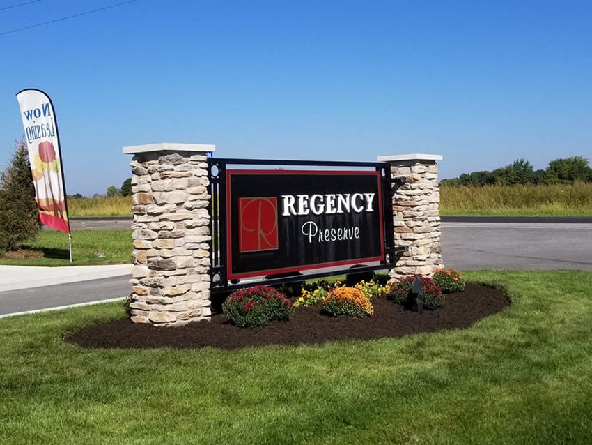 Welcoming Property Signage at Regency Preserve, Avon, IN, 46123 - Photo Gallery 1