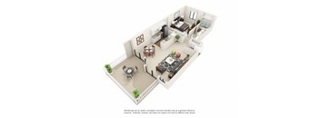 Vercanta Pleasanton | 1x1 Floorplan