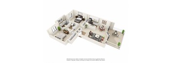Vercanta Pleasanton | 2x2 Floorplan