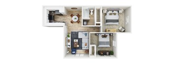 Two Bedroom One Bathroom