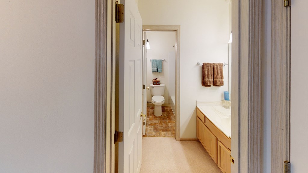 a bathroom with a toilet and a sink