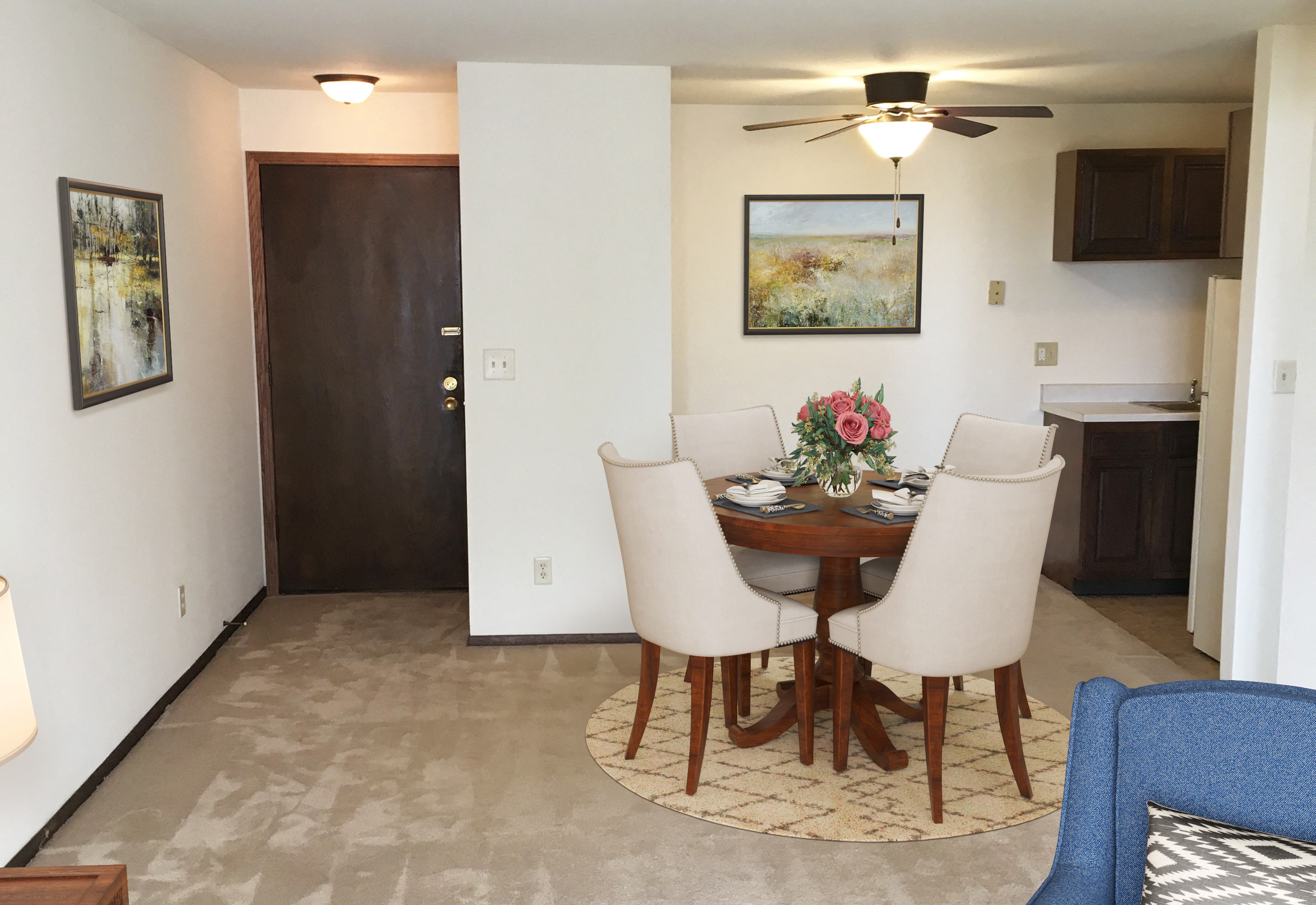 Locked entry with intercom access