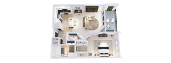 a floor plan of a 3 bedroom apartment