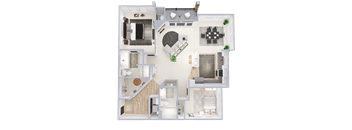 a floor plan of a house