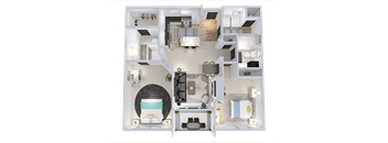 a floor plan of the residence