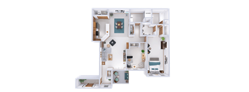 Deer Creek Run - 2 Bedroom 2 Bath Lower (B)