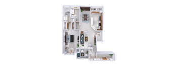 1 Bed, 1.5 Bath Lower