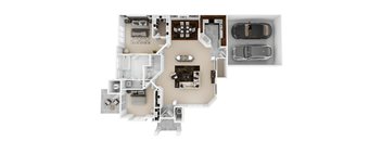 bedroom floor plan  the residences at sawmill park apartments in
