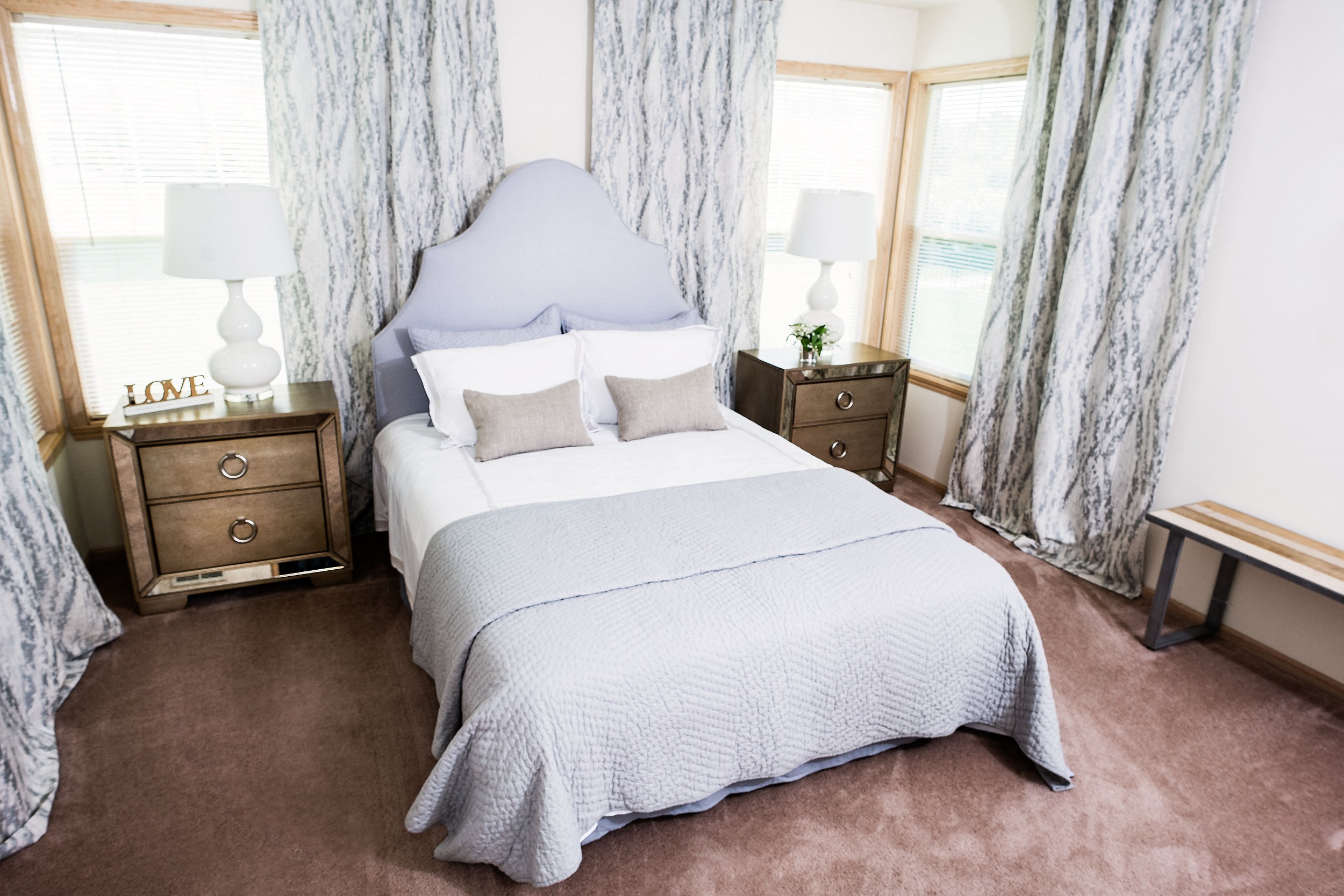 bright bedrooms with lots of windows and private master suites