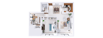 1 Bed, 1 Bath + Den Lower (E)