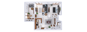 1 Bed, 1 Bath + Den Lower (F)