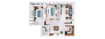 2 Bed, 1 Bath Upper (G)