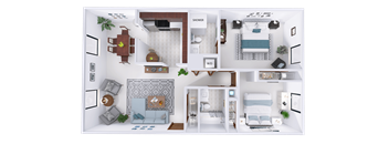 a floor plan of a house with a bedroom and a bathroom