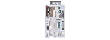 CrossTown - A4 - Studio - 1 Bath