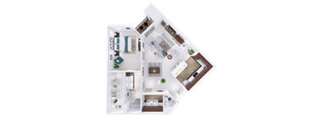 CrossTown - H3 - 1 Bed - 1 Bath