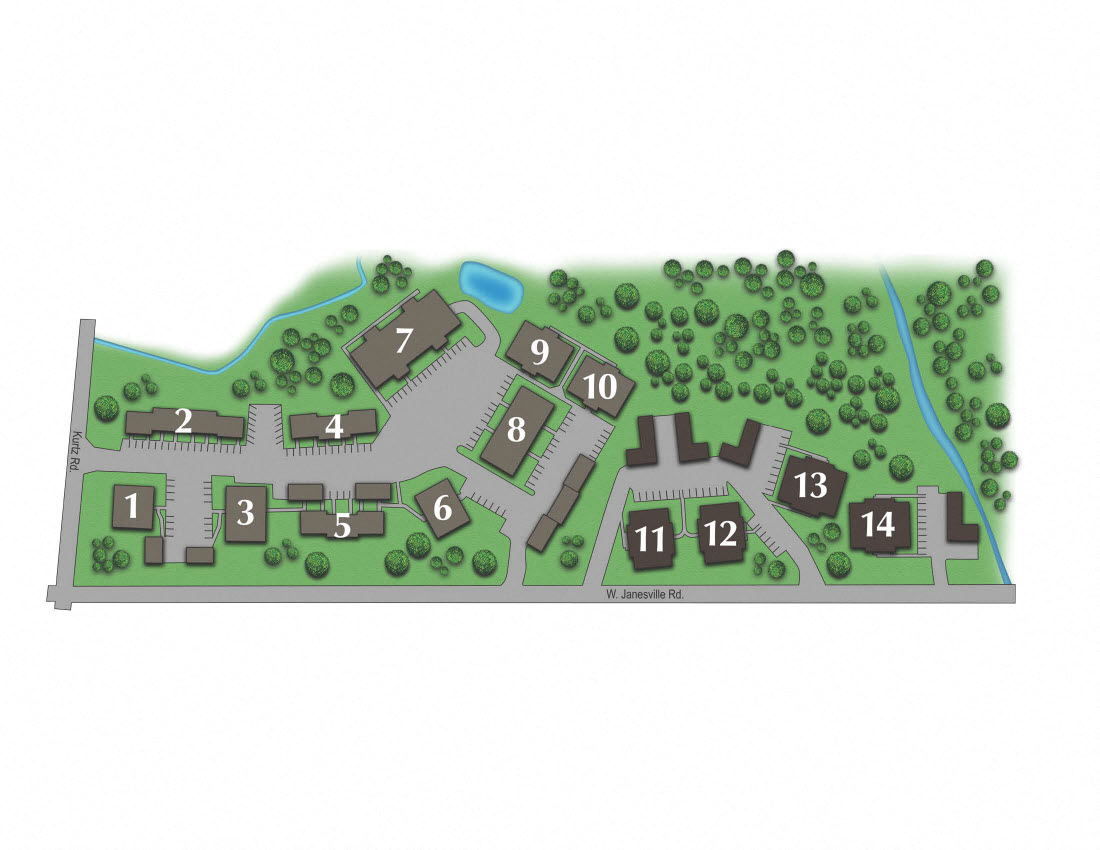 2 Bedroom or 3 Bedroom Townhome option