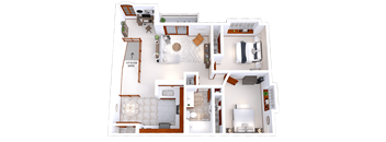 a floor plan of a house