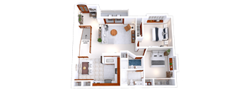 a floor plan of a house