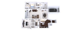a rendering of a floor plan of a house