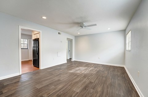Apartment Living Room at The Flats at Seminole Heights at 4111 N Poplar Ave in Tampa, FL
