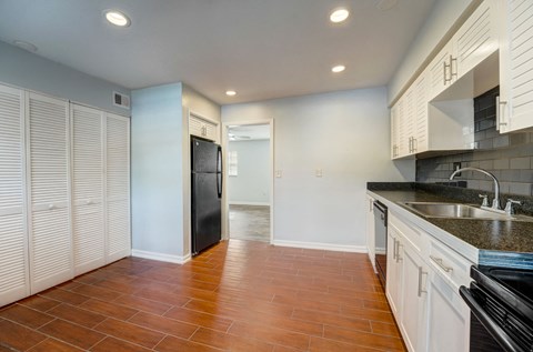 Kitchen at The Flats at Seminole Heights at 4111 N Poplar Ave in Tampa, FL