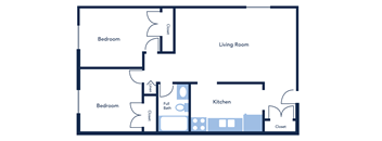 2 bedroom, 1 Bathroom Apartment Home at Willowbrooke Apartments & Townhomes at 396 Willowbrooke Drive, Brockport, NY 14450
